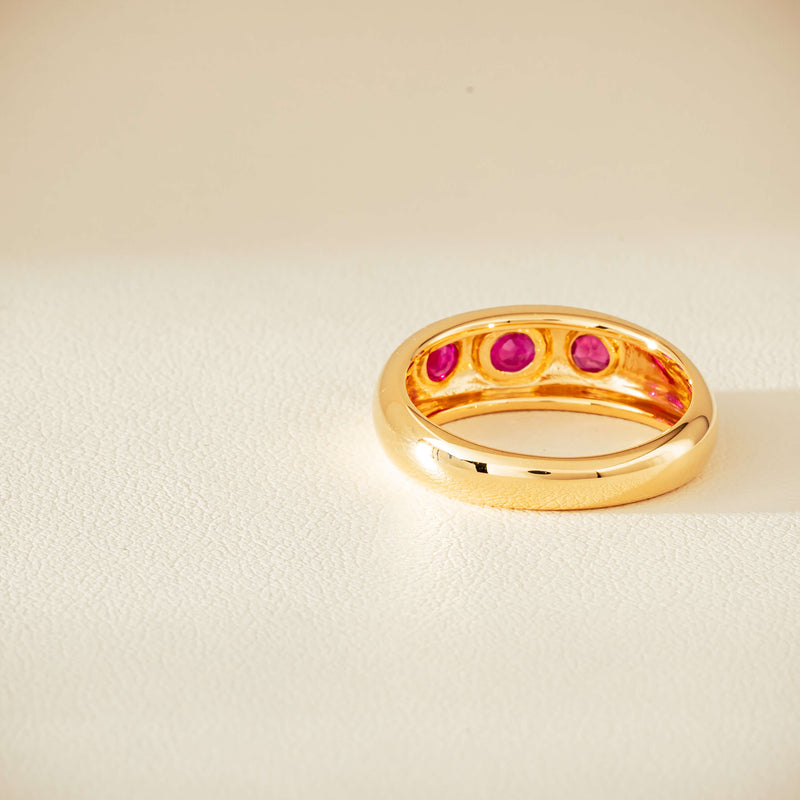 18ct Yellow Gold .63ct Ruby Kylie Ring - Ring - Walker & Hall