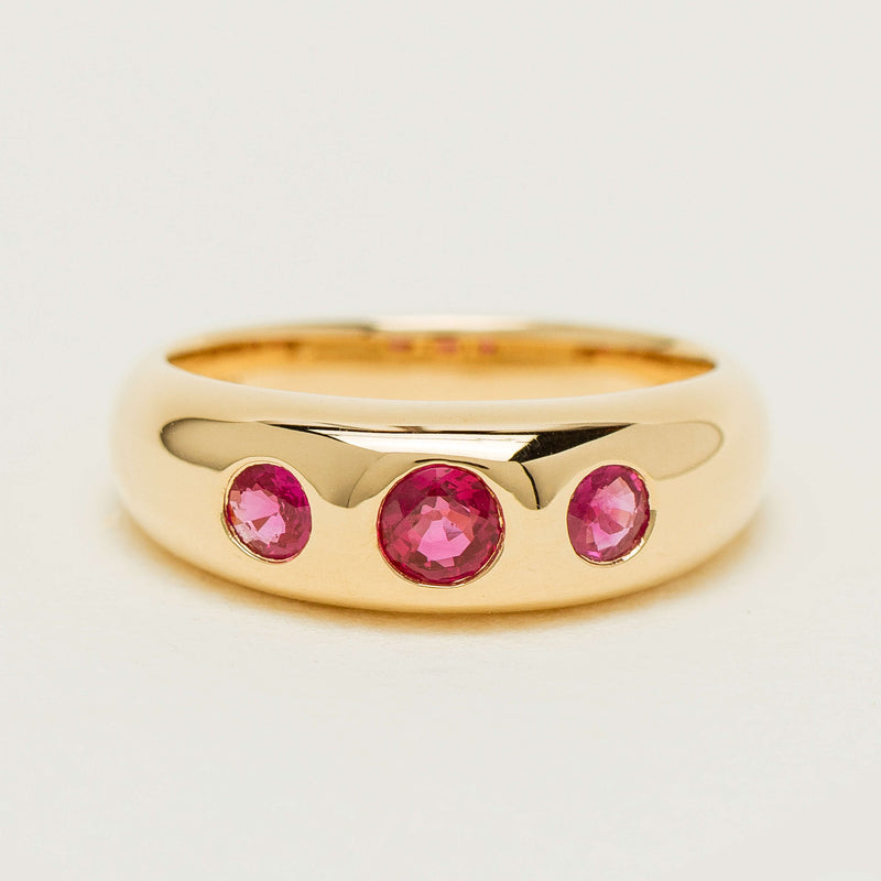 18ct Yellow Gold .63ct Ruby Kylie Ring - Ring - Walker & Hall