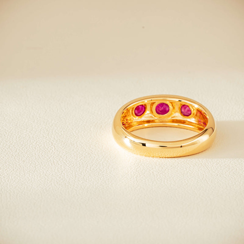 18ct Yellow Gold .63ct Ruby Kylie Ring - Ring - Walker & Hall