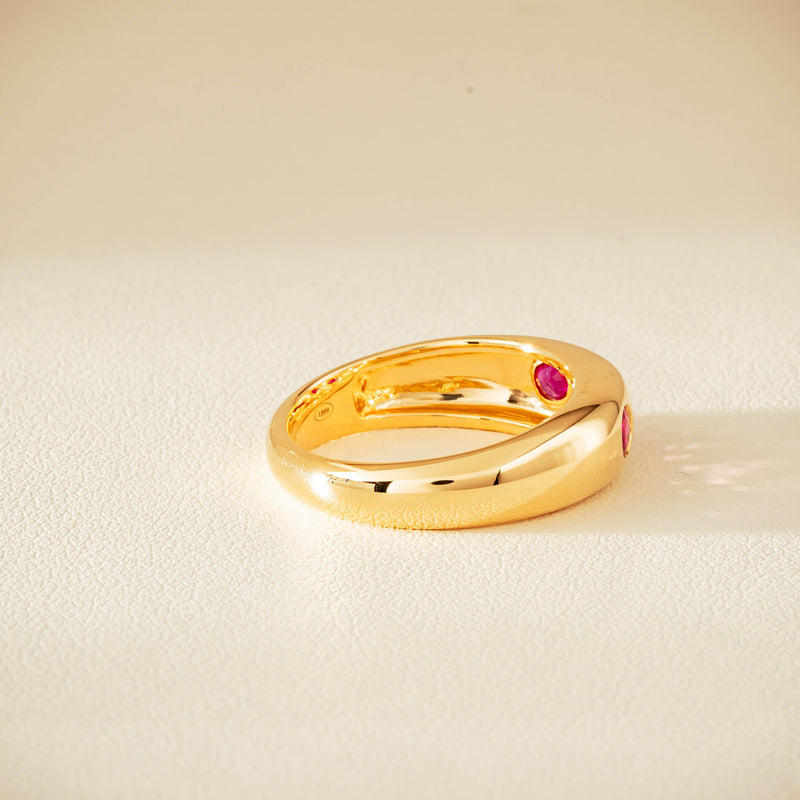18ct Yellow Gold .63ct Ruby Kylie Ring - Ring - Walker & Hall