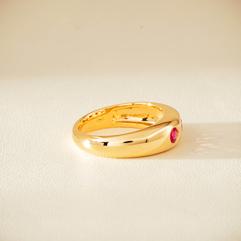 18ct Yellow Gold .63ct Ruby Kylie Ring - Ring - Walker & Hall