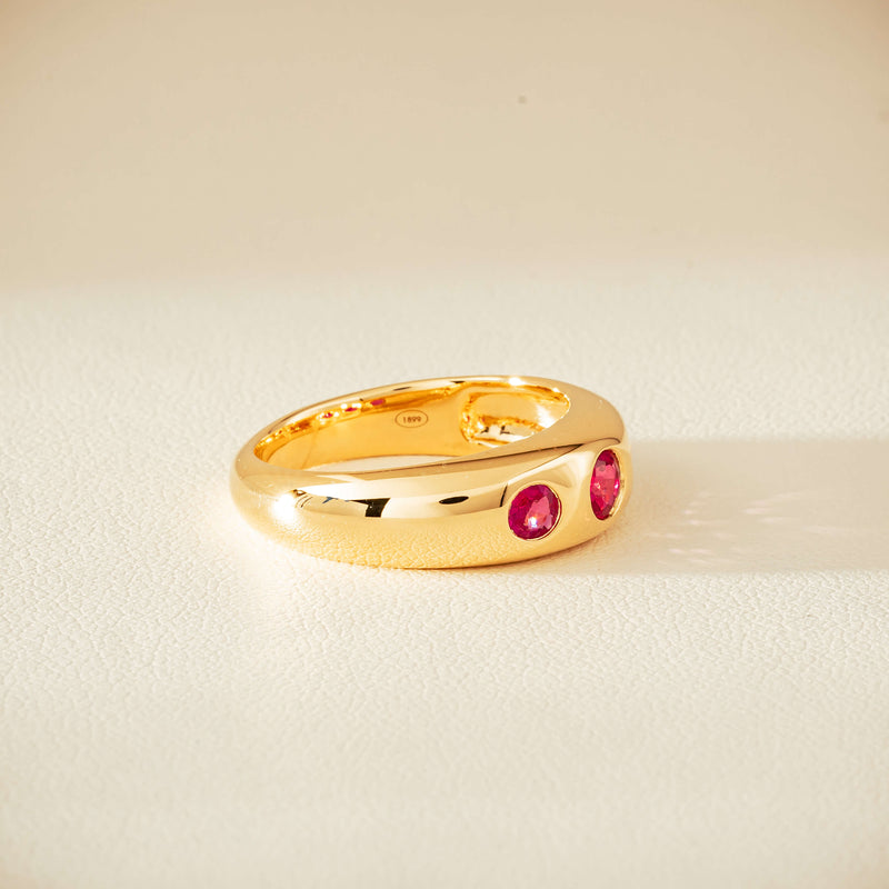 18ct Yellow Gold .63ct Ruby Kylie Ring - Ring - Walker & Hall
