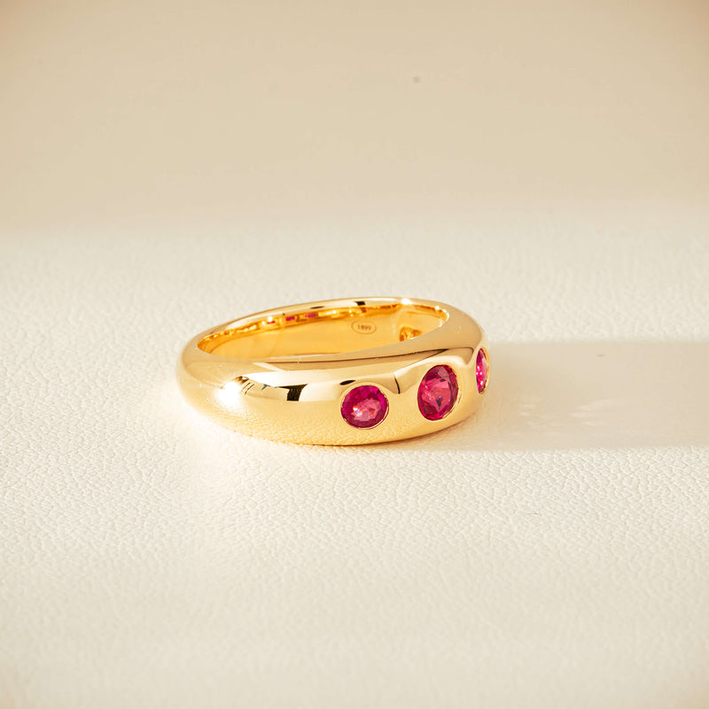 18ct Yellow Gold .63ct Ruby Kylie Ring - Ring - Walker & Hall