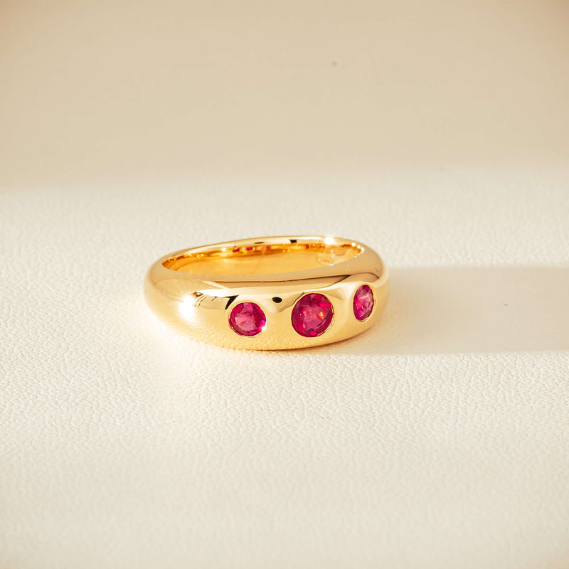 18ct Yellow Gold .63ct Ruby Kylie Ring - Ring - Walker & Hall