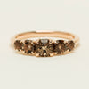 18ct Rose Gold Five-Stone Smoky Quartz Octavia Ring - Ring - Walker & Hall