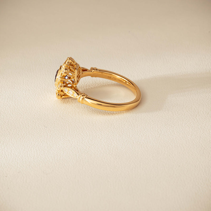 18ct Yellow Gold .69ct Sapphire Mayfair Ring - Ring - Walker & Hall