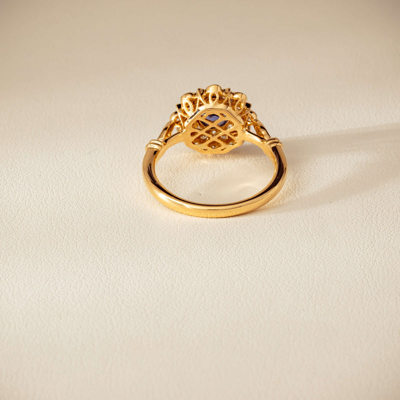 18ct Yellow Gold .69ct Sapphire Mayfair Ring - Ring - Walker & Hall