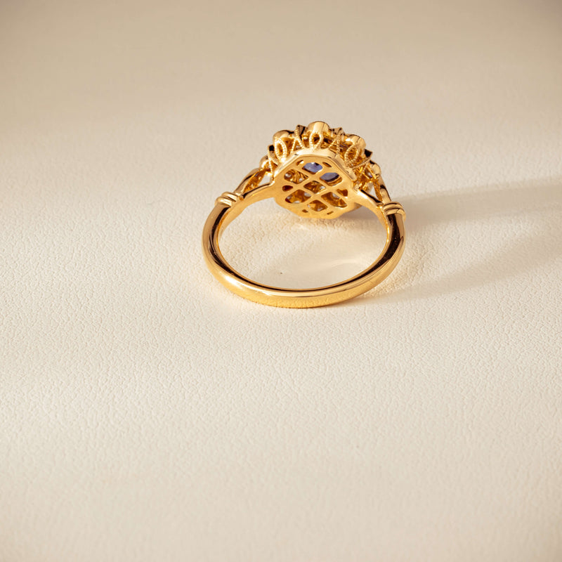 18ct Yellow Gold .69ct Sapphire Mayfair Ring - Ring - Walker & Hall