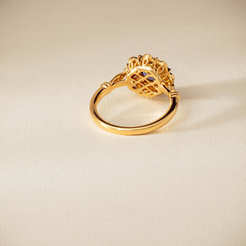 18ct Yellow Gold .69ct Sapphire Mayfair Ring - Ring - Walker & Hall