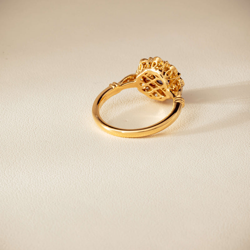 18ct Yellow Gold .69ct Sapphire Mayfair Ring - Ring - Walker & Hall