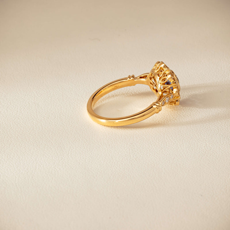 18ct Yellow Gold .69ct Sapphire Mayfair Ring - Ring - Walker & Hall