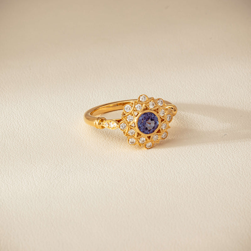 18ct Yellow Gold .69ct Sapphire Mayfair Ring - Ring - Walker & Hall