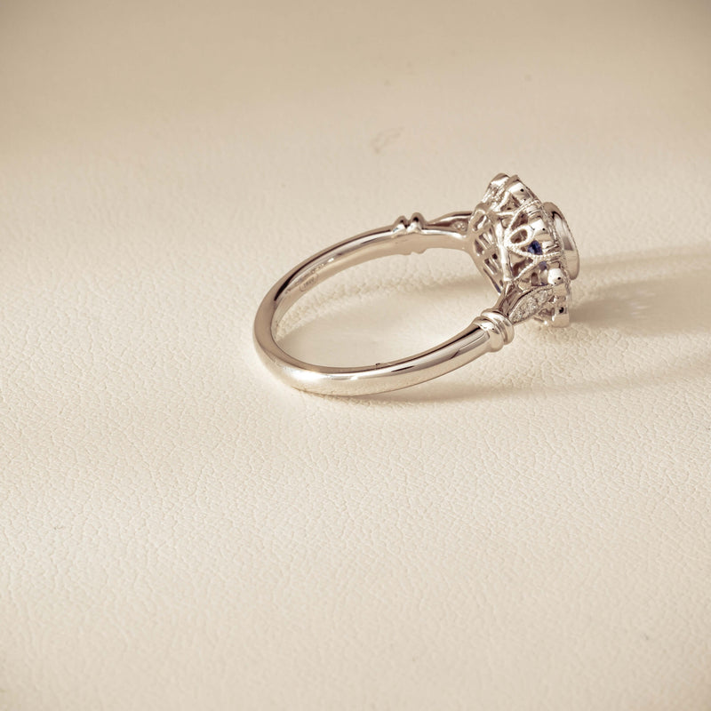 18ct White Gold .61ct Sapphire Mayfair Ring - Ring - Walker & Hall