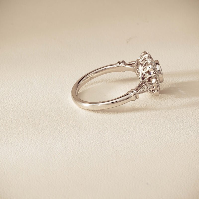 18ct White Gold .61ct Sapphire Mayfair Ring - Ring - Walker & Hall