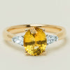 18ct Yellow Gold 2.62ct Yellow Sapphire & Diamond Ayla Ring - Ring - Walker & Hall