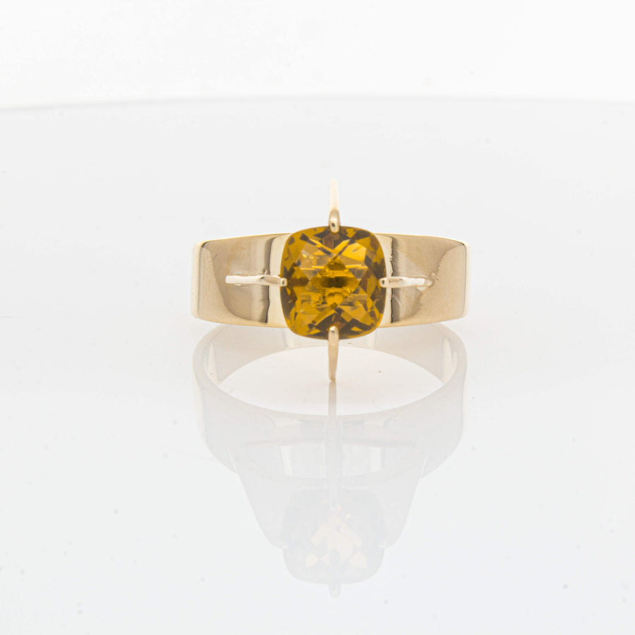 Vintage 9ct Yellow Gold Citrine Ring - Ring - Walker & Hall