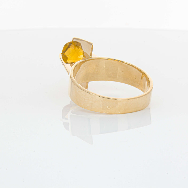 Vintage 9ct Yellow Gold Citrine Ring - Ring - Walker & Hall