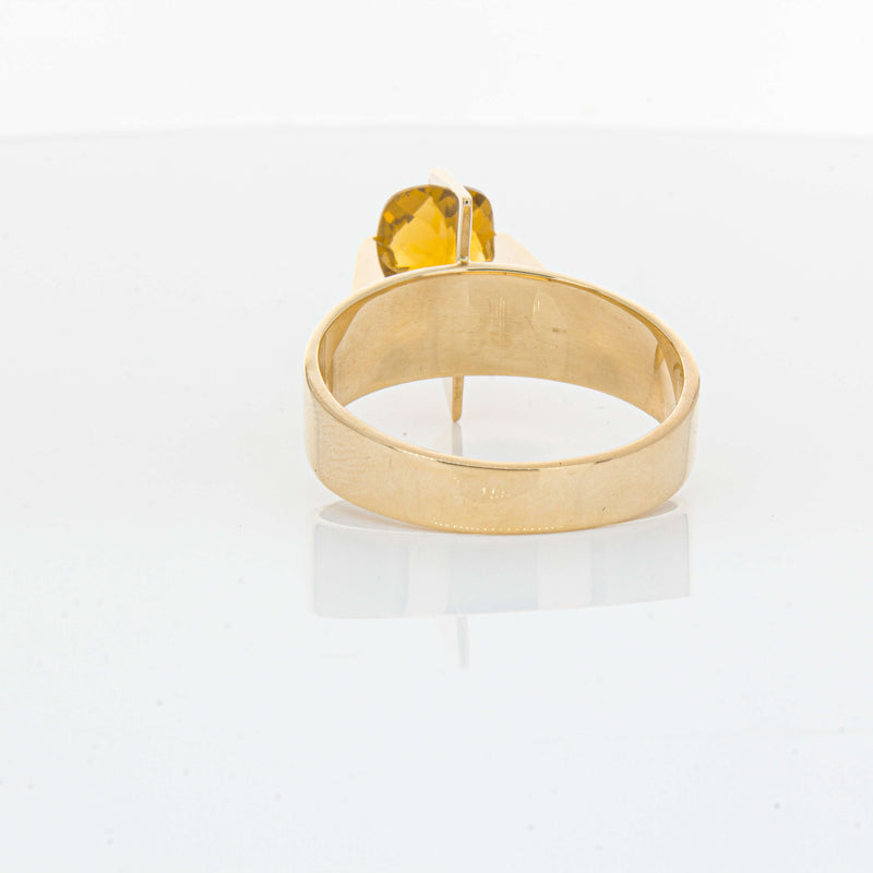 Vintage 9ct Yellow Gold Citrine Ring - Ring - Walker & Hall
