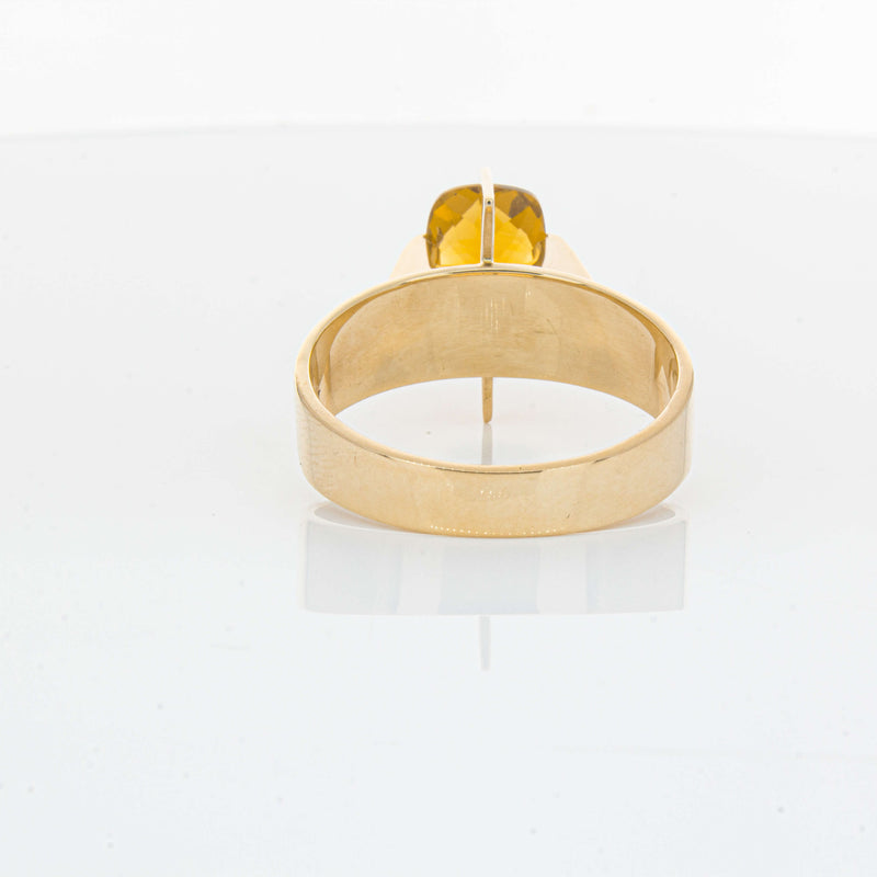 Vintage 9ct Yellow Gold Citrine Ring - Ring - Walker & Hall