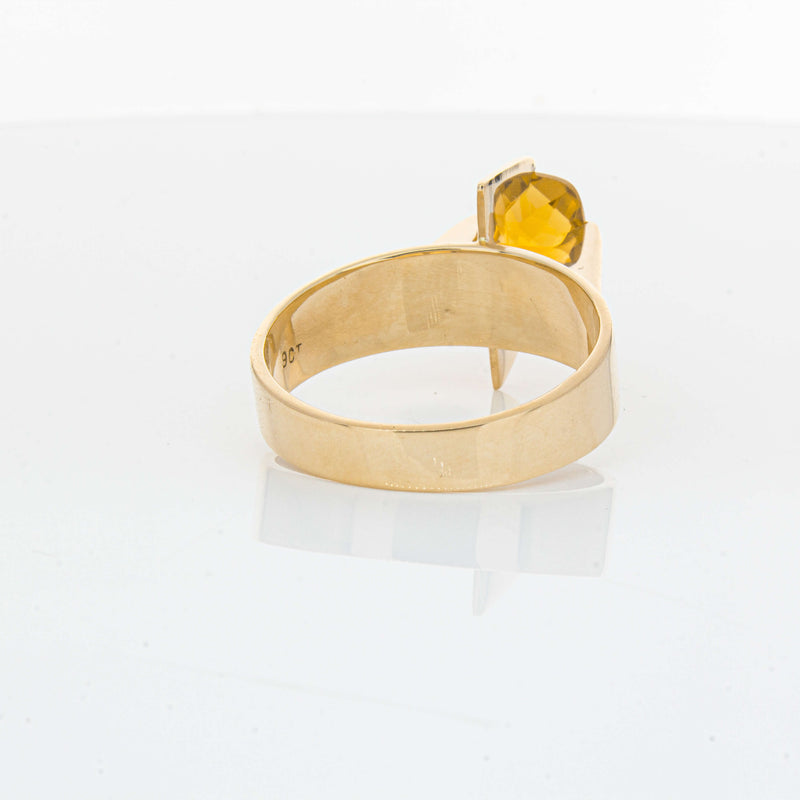 Vintage 9ct Yellow Gold Citrine Ring - Ring - Walker & Hall