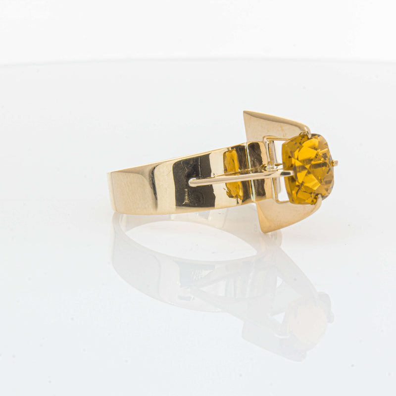 Vintage 9ct Yellow Gold Citrine Ring - Ring - Walker & Hall