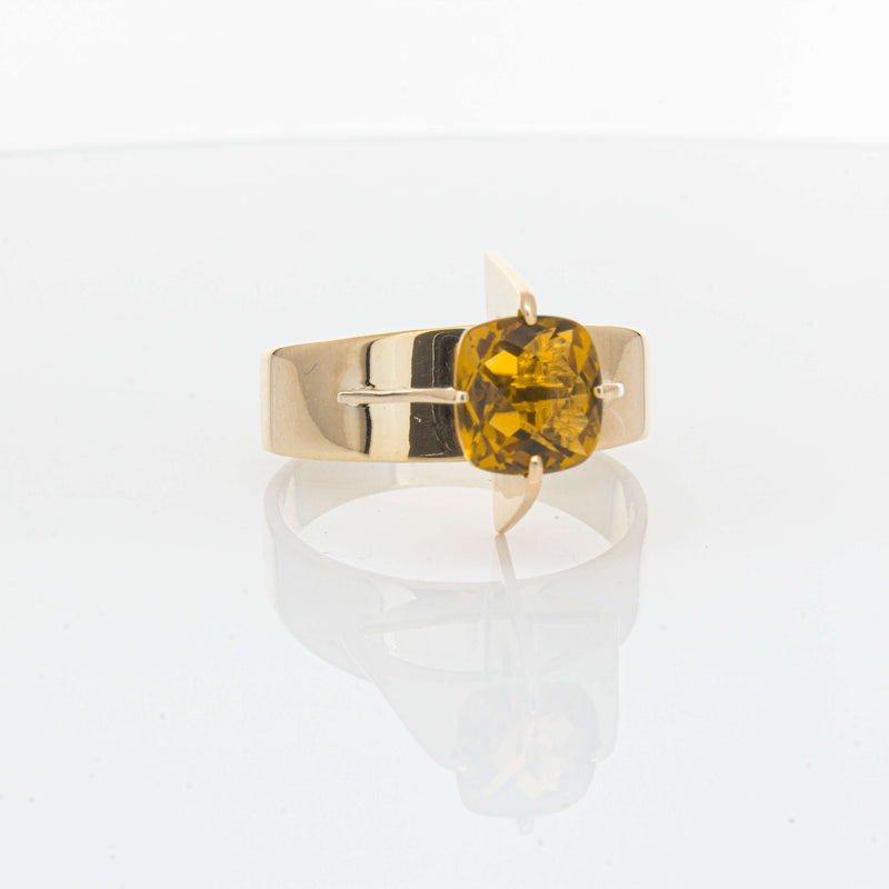 Vintage 9ct Yellow Gold Citrine Ring - Ring - Walker & Hall