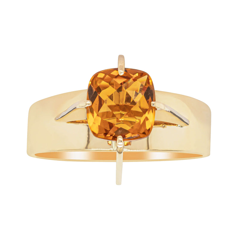 Vintage 9ct Yellow Gold Citrine Ring - Ring - Walker & Hall