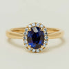 18ct Yellow Gold 1.58ct Sapphire & Diamond Nina Ring - Ring - Walker & Hall