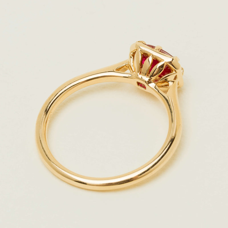 18ct Yellow Gold 1.02ct Ruby Solitaire Ring - Ring - Walker & Hall