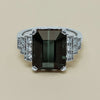18ct White Gold 8.03ct Tourmaline & Diamond Maya Ring - Ring - Walker & Hall