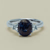 18ct White Gold 4.05ct Sapphire & Diamond Ring - Ring - Walker & Hall