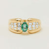 Deja Vu 18ct Yellow Gold .51ct Emerald & Diamond Ring - Ring - Walker & Hall