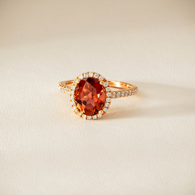18ct Rose Gold 2.45ct Tourmaline & Diamond Sierra Ring - Ring - Walker & Hall