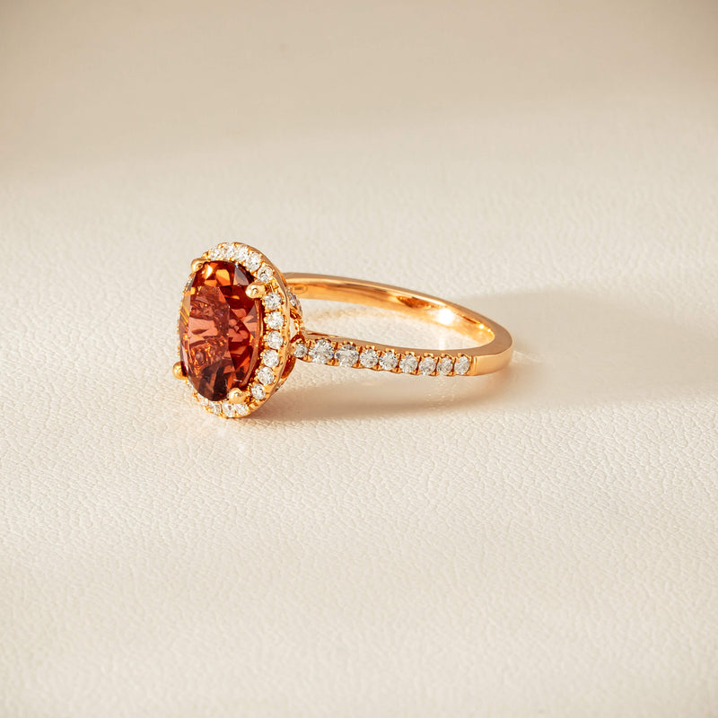 18ct Rose Gold 2.45ct Tourmaline & Diamond Sierra Ring - Ring - Walker & Hall