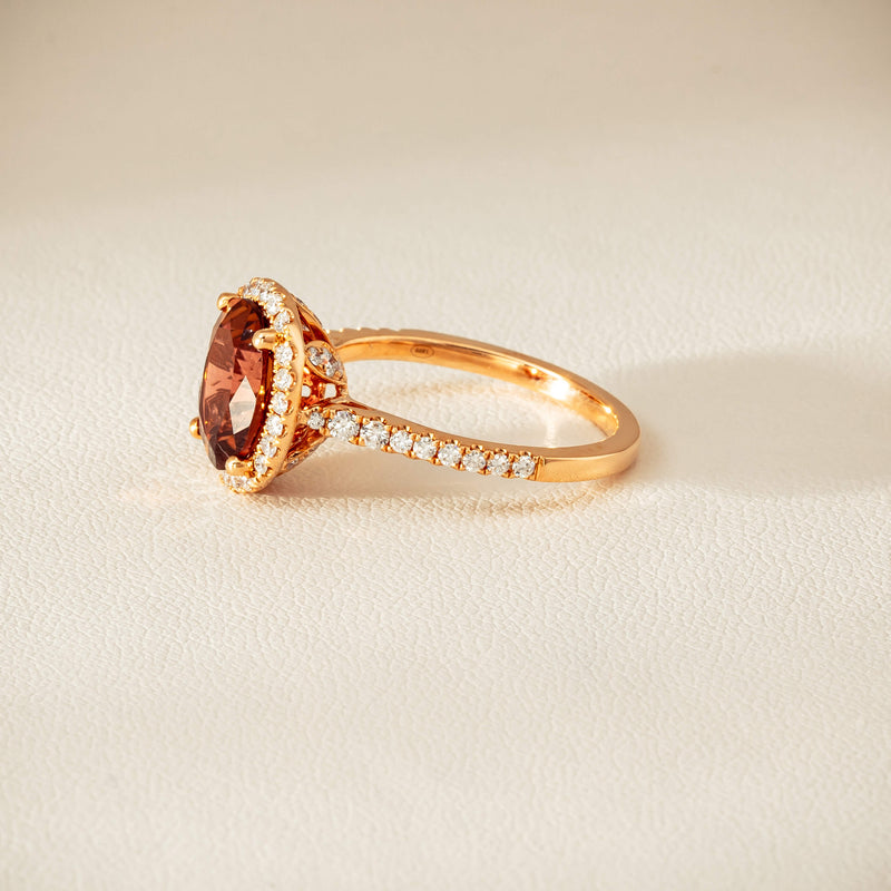 18ct Rose Gold 2.45ct Tourmaline & Diamond Sierra Ring - Ring - Walker & Hall