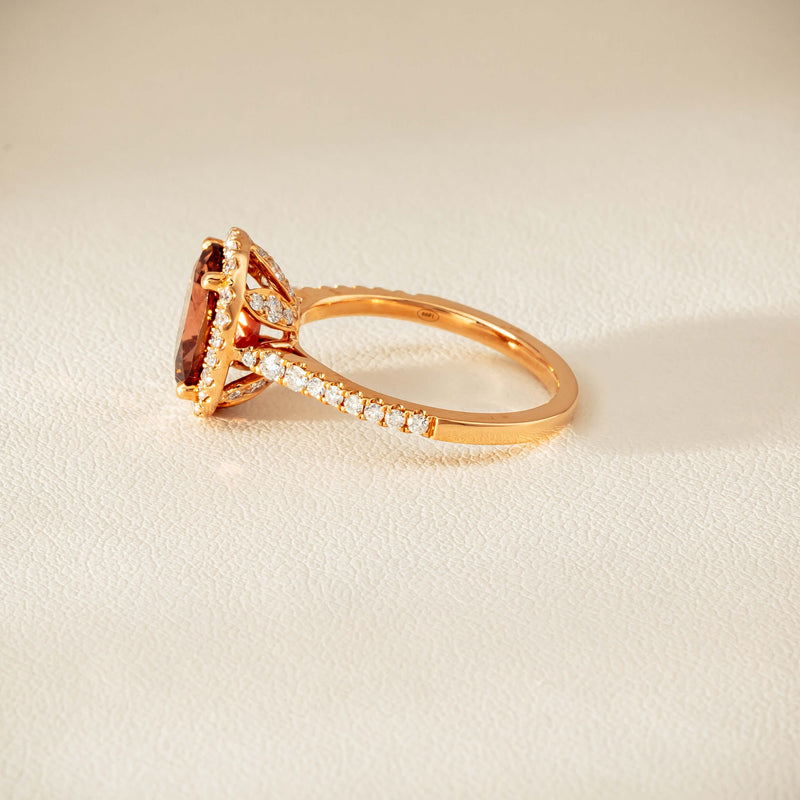 18ct Rose Gold 2.45ct Tourmaline & Diamond Sierra Ring - Ring - Walker & Hall
