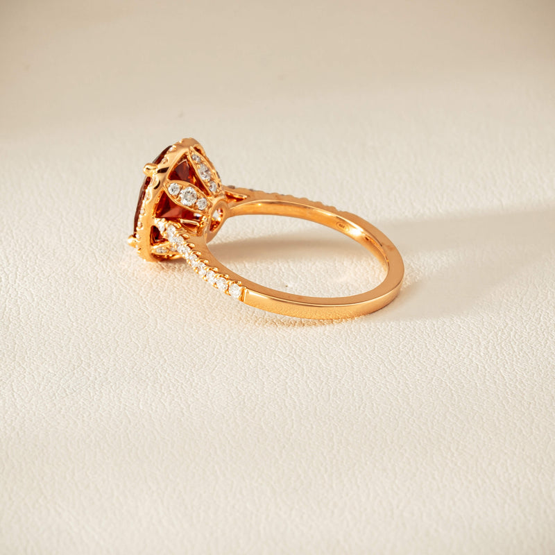 18ct Rose Gold 2.45ct Tourmaline & Diamond Sierra Ring - Ring - Walker & Hall