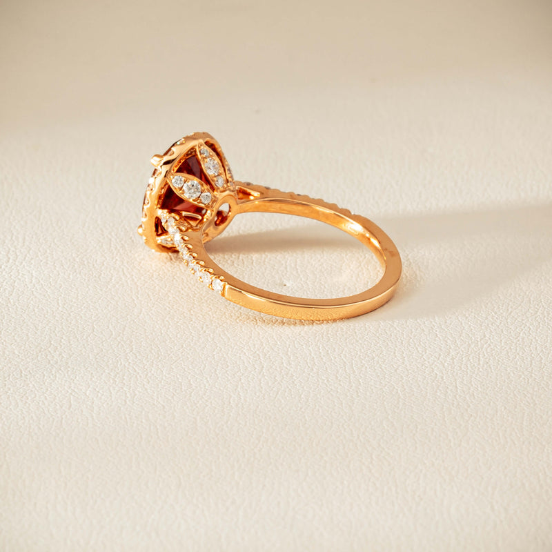 18ct Rose Gold 2.45ct Tourmaline & Diamond Sierra Ring - Ring - Walker & Hall