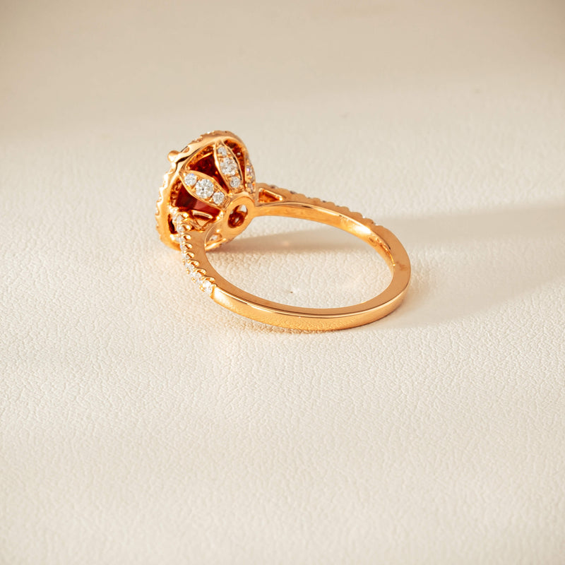 18ct Rose Gold 2.45ct Tourmaline & Diamond Sierra Ring - Ring - Walker & Hall