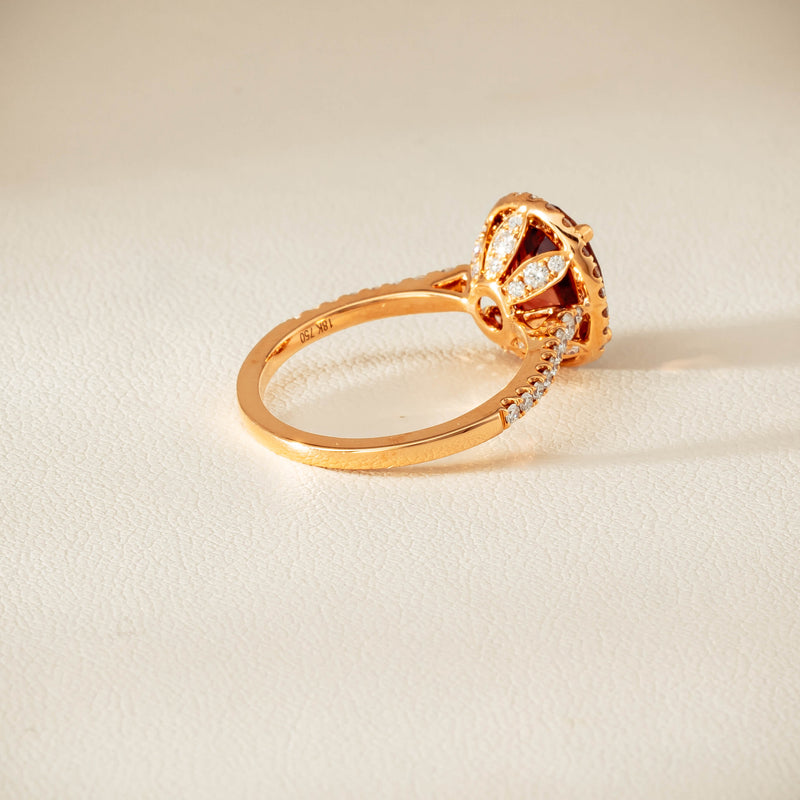 18ct Rose Gold 2.45ct Tourmaline & Diamond Sierra Ring - Ring - Walker & Hall