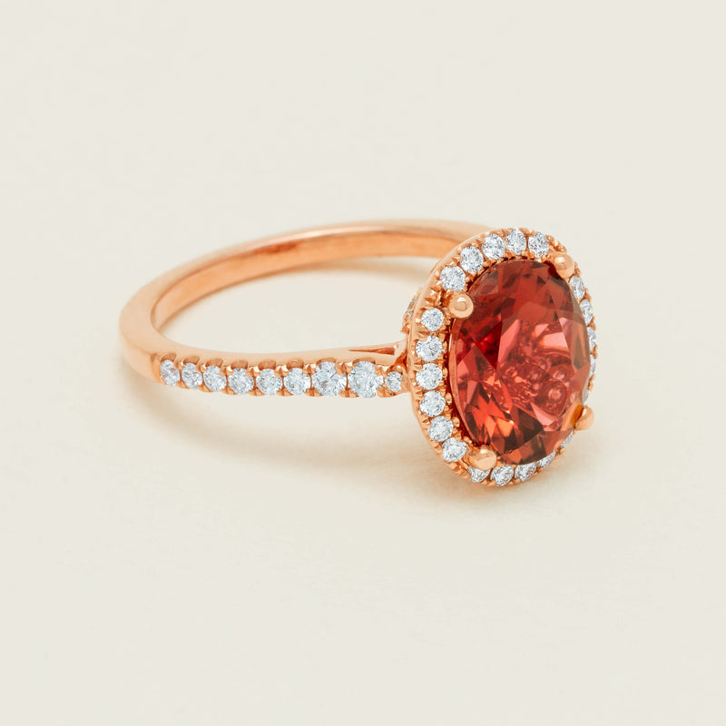 18ct Rose Gold 2.45ct Tourmaline & Diamond Sierra Ring - Ring - Walker & Hall