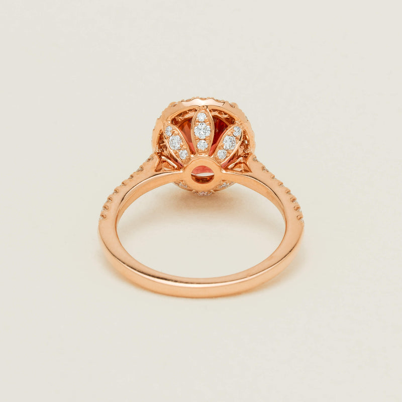 18ct Rose Gold 2.45ct Tourmaline & Diamond Sierra Ring - Ring - Walker & Hall