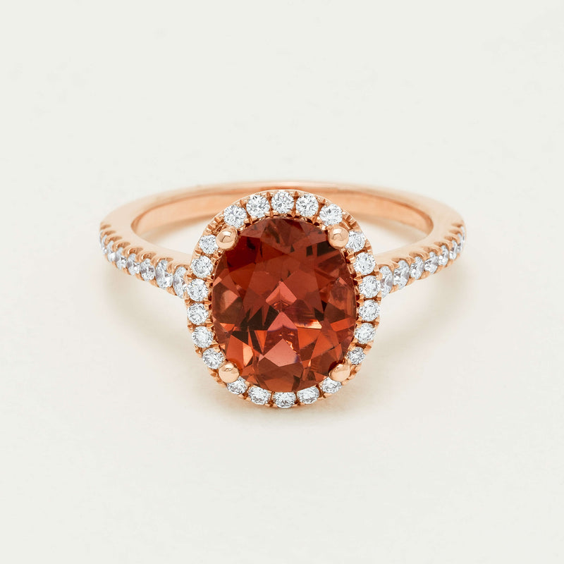 18ct Rose Gold 2.45ct Tourmaline & Diamond Sierra Ring - Ring - Walker & Hall