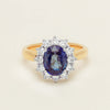 18ct Yellow Gold 2.53ct Sapphire & Diamond Belle Ring - Ring - Walker & Hall