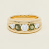 18ct Yellow Gold Green Sapphire & Diamond Eugenie Ring - Ring - Walker & Hall