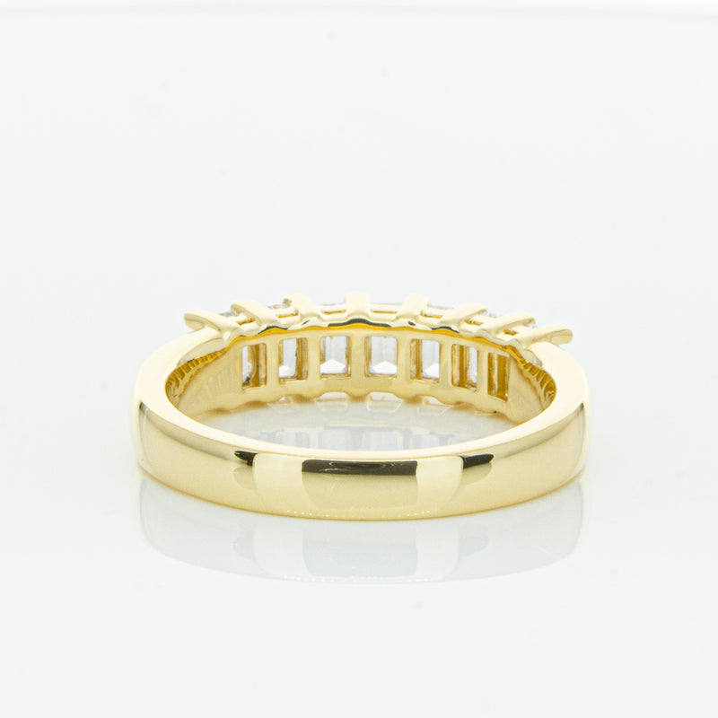 18ct Yellow Gold 1.02ct Emerald Cut Diamond Asra Ring-Ring-Walker & Hall