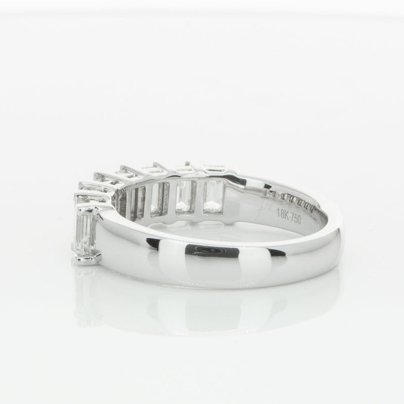 18ct White Gold 2.00ct Emerald Cut Diamond Asra Ring-Ring-Walker & Hall