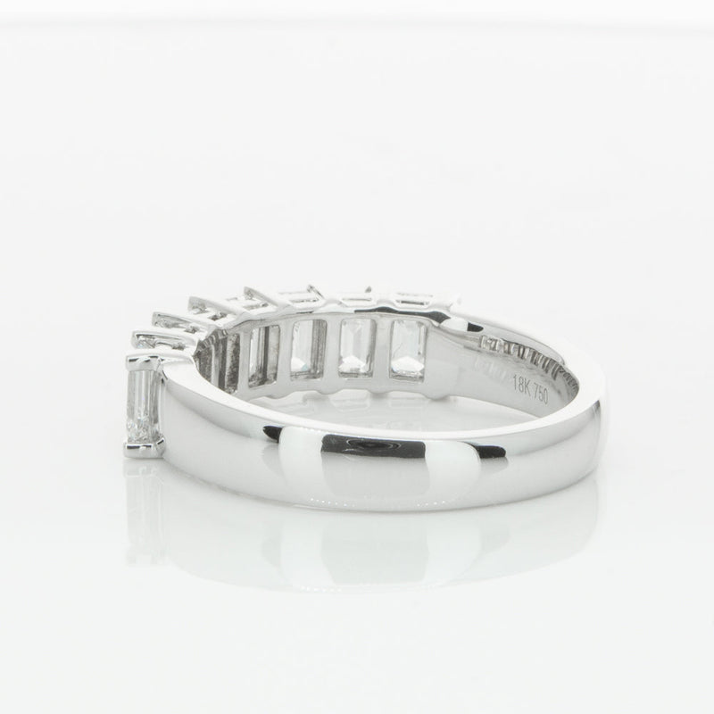 18ct White Gold 2.00ct Emerald Cut Diamond Asra Ring-Ring-Walker & Hall