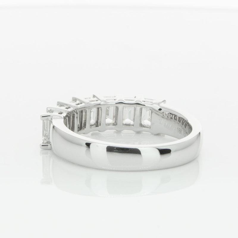 18ct White Gold 2.00ct Emerald Cut Diamond Asra Ring-Ring-Walker & Hall