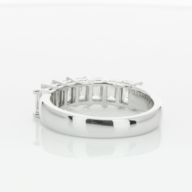 18ct White Gold 2.00ct Emerald Cut Diamond Asra Ring-Ring-Walker & Hall